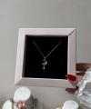 Moon ve Rose Taşlı Kolye