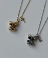 Harf Charmlı Kelebek İçinde Kelebek Kolye