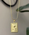 Vintage Gökyüzü Kolye