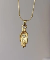 Hamsa Eli Göz Kolye