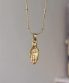 Hamsa Eli Göz Kolye