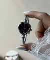 Bordo Kalp Ekran Kelepçe Saat