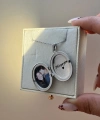 Fotoğraf ve Yazılı Oval Kapaklı Kolye (2,3 cm)