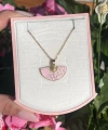 Pembe Yelpaze Kolye