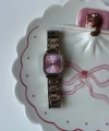 Pembe Kadran Klasik Vintage Saat
