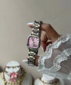 Pembe Kadran Klasik Vintage Saat