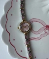 Pembe Parıltı Vintage Saat