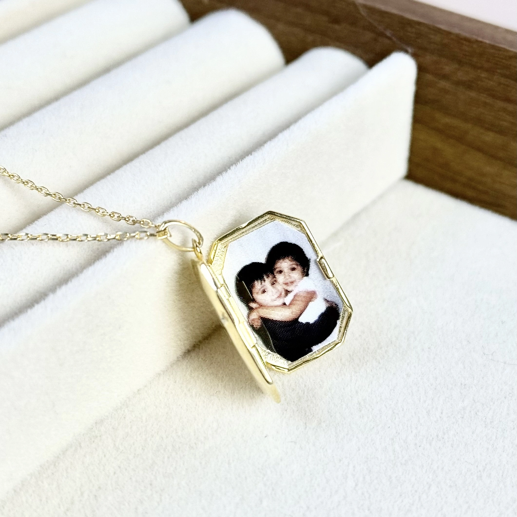 Kuzey Yıldızlı Fotoğraflı Kolye ( 1.8 cm )