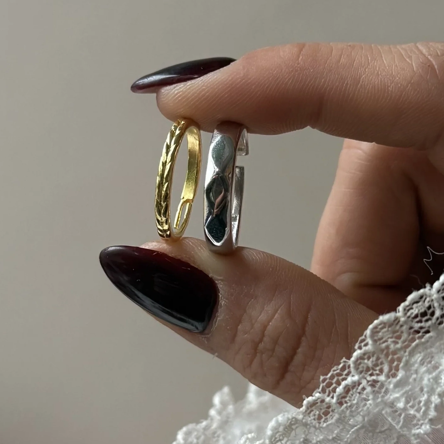 Golden-Silver Classic Yüzük