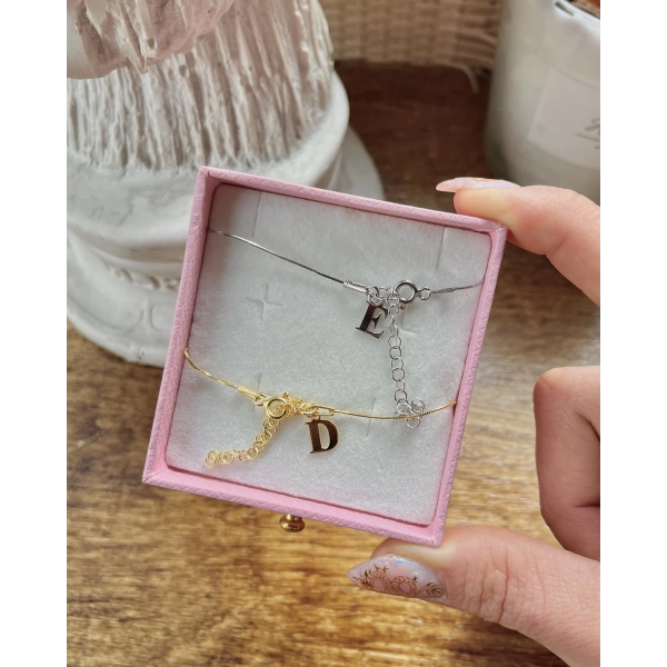Harfli İtalyan Bileklik I 925 Gümüş