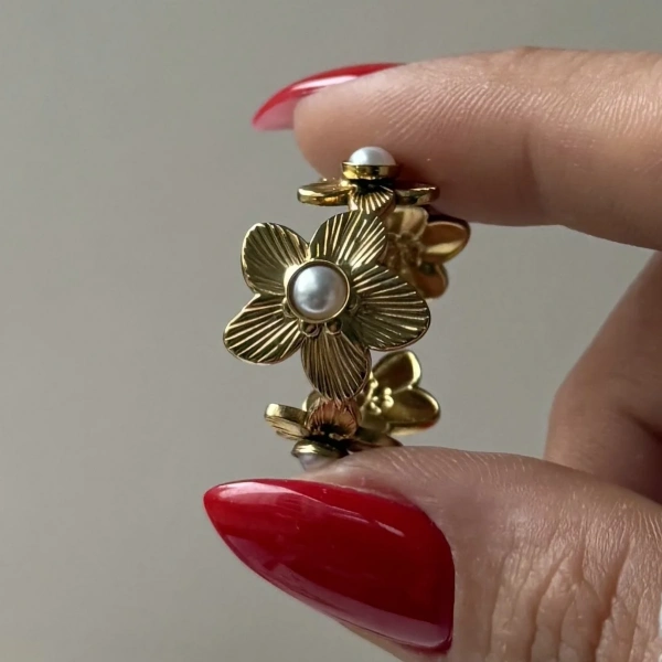 Lily İnci Vintage Yüzük