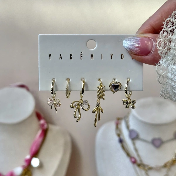Coquette 6lı Küpe Seti