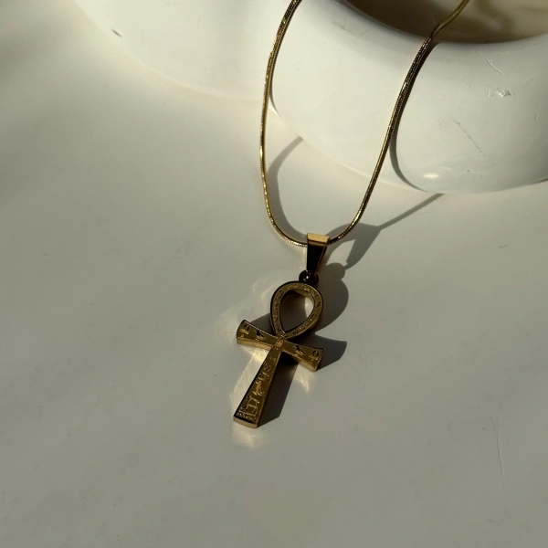 Ankh Desenli Kolye