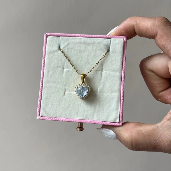Aqua Heart Kolye