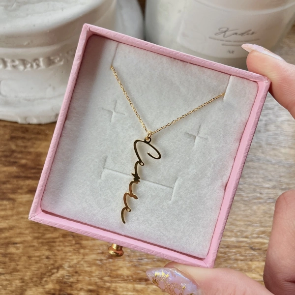 İtalik İsim Kolye I 925 Gümüş