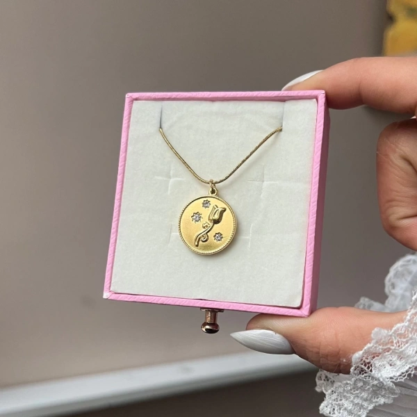 Tulip Medallion Kolye