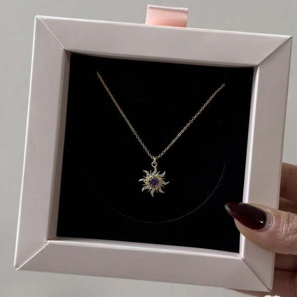 Violet Petal Kolye