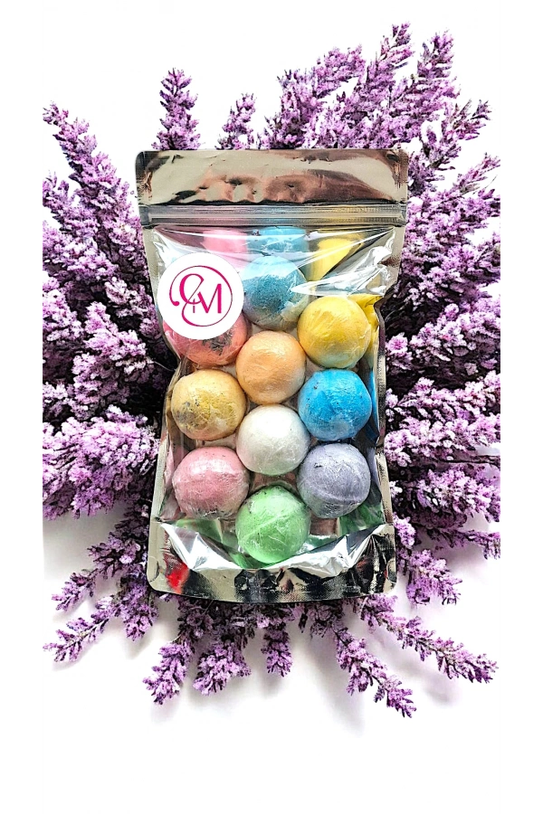 10 Adet Renkli Nem Topu – Manikür, Pedikür ve Banyo İçin (45 gr)