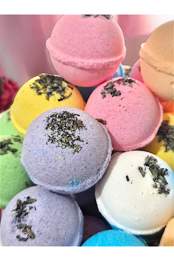 100 Adet Naturel Banyo ve Pedikür Topu – 125 gr Nem Bombası