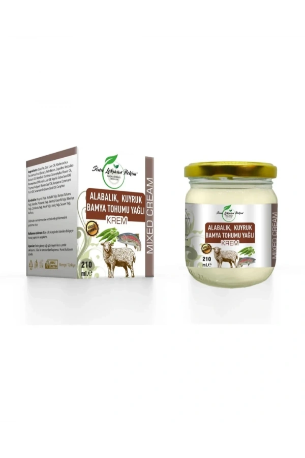 Alabalık, Kuyruk ve Bamya Tohumu Yağlı Rahatlatıcı Masaj Kremi – 210 ml