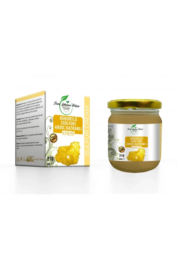 Kükürtlü (Sülfür) Ardıç Katranlı Cilt Bakım Kremi – 210 ml