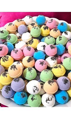 100 Adet Renkli Nem Topu – Manikür, Pedikür ve Banyo İçin (45 gr)