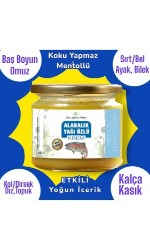 Alabalık Yağı Özlü Krem – Mentollü | Kas ve Eklem Rahatlatıcı 240 ml