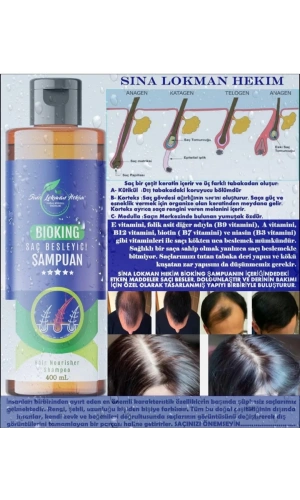 BioKing Saç Besleyici Şampuan – 400 ml | Dökülme Karşıtı ve Kepeğe Etkili