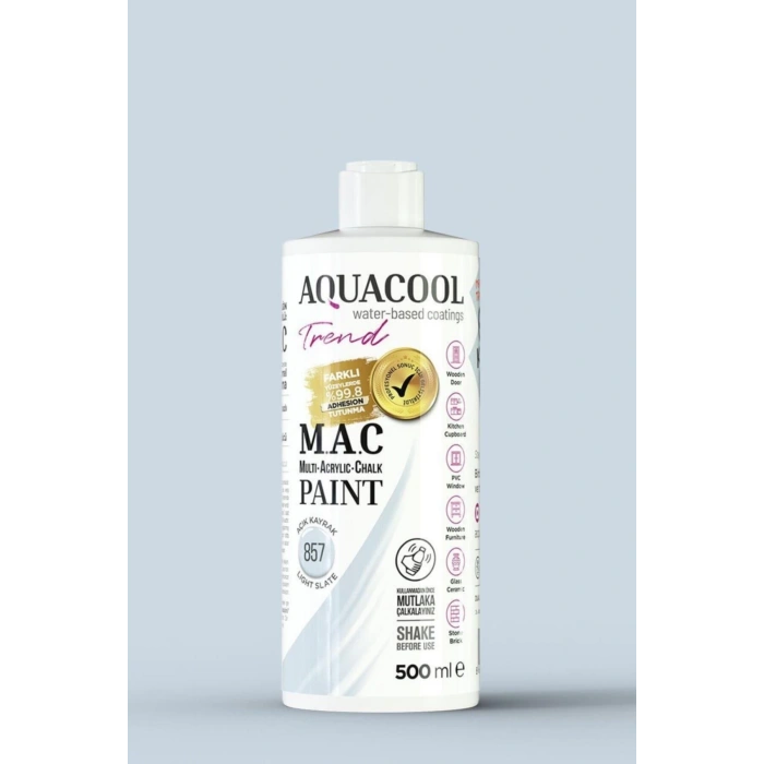 Aquacool Trend Su Bazlı Akrilik Dönüşüm Boyası 857 Açık Kayrak 500ml