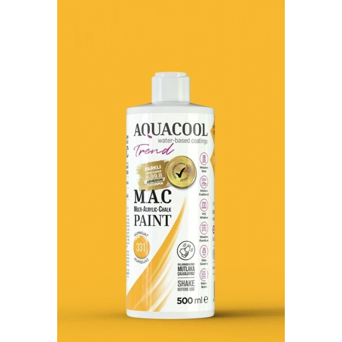Aquacool Trend Su Bazlı Akrilik Dönüşüm Boyası 331 Kumkuat 500ml