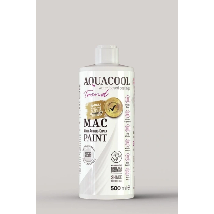 Aquacool Trend Su Bazlı Akrilik Dönüşüm Boyası 856 Soluk Lavanta 500ml
