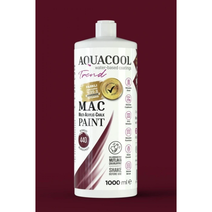 M.a.c Su Bazlı Akrilik Hoby Boyası 1000 ml