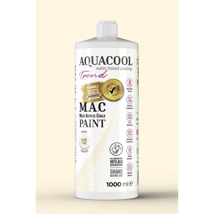 M.a.c Su Bazlı Akrilik Hoby Boyası 1000ml