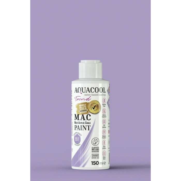 Aquacool Trend Su Bazlı Akrilik Dönüşüm Boyası 551 Salkım Çiçeği 150ml