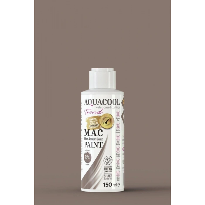 Aquacool Trend Su Bazlı Akrilik Dönüşüm Boyası 824 Vizon 150ml