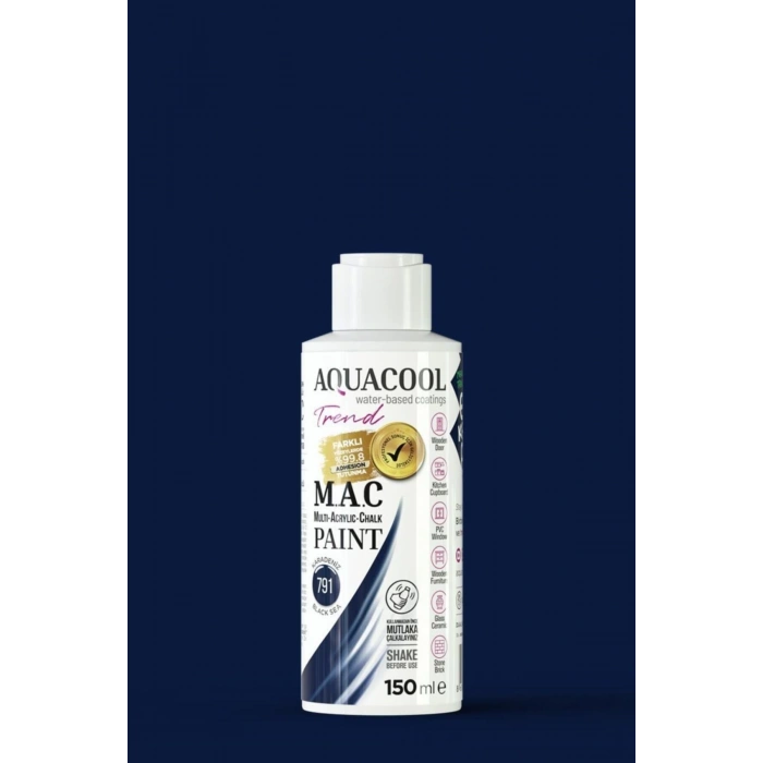 Aquacool Trend Su Bazlı Akrilik Dönüşüm Boyası 791 Karadeniz 150ml