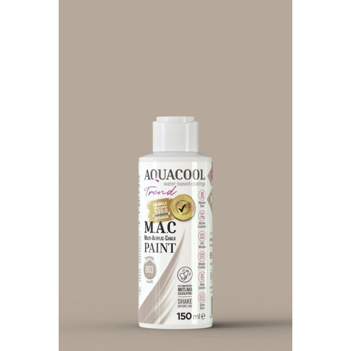 Aquacool Trend Su Bazlı Akrilik Dönüşüm Boyası 803 Dantel 150ml