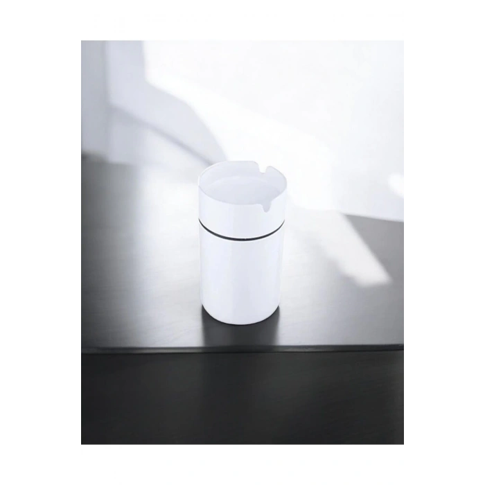 Dekoratif Çelik Küllük 10cm Beyaz