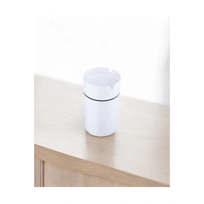 Dekoratif Çelik Küllük 10cm Beyaz