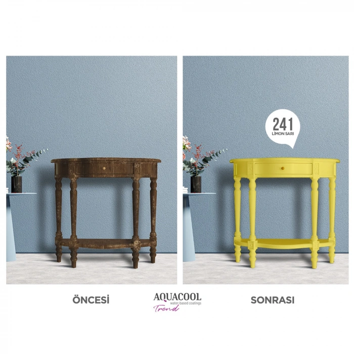 Aquacool Trend Su Bazlı Akrilik Dönüşüm Boyası 100 Pamuk Beyaz 150ml