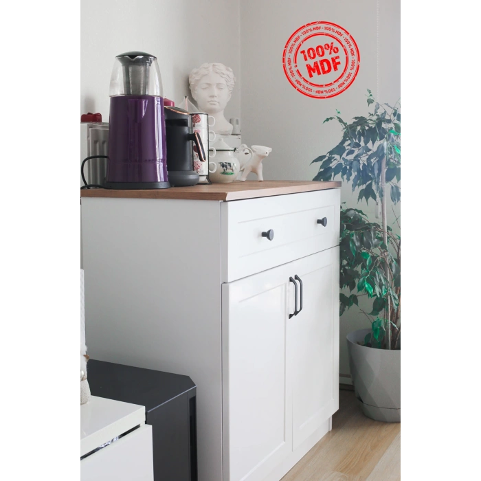 Modern Kahve Köşesi Ahşap - Beyaz