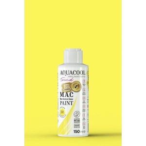 Aquacool Trend Su Bazlı Akrilik Dönüşüm Boyası 241 Limon Sarı 150ml