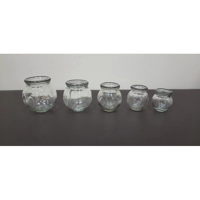 GLASS CUPPING CUP SET OF 5
