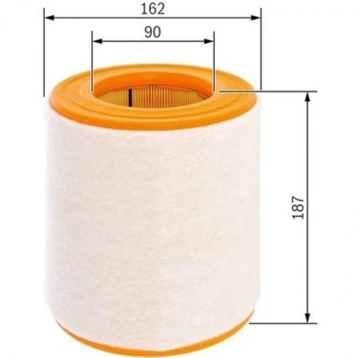 4G0133843 HAVA FİLTRESİ A4 A5 A6 A7 A8 Q5 Q7 CAYENNE MACAN TOUAREG PANAMERA 3.0TDI 11> ( BOSCH )