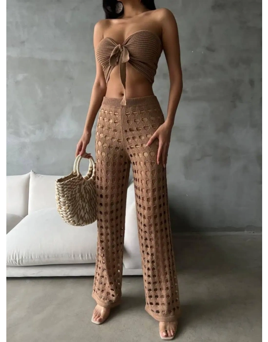 Astarlı Triko Takım 1040 - Kahverengi