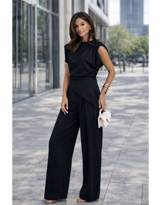 Çapraz Detay Takım - Siyah