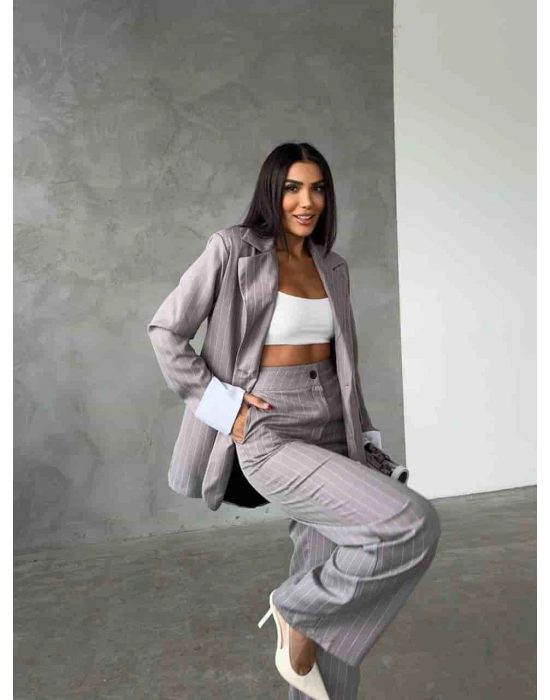 Ceket Pantolon Takım - Gri