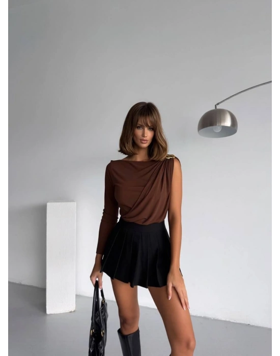 Çıtçıtlı Zıbın - Kahverengi