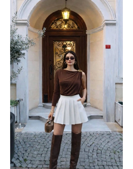 Çıtçıtlı Zıbın - Kahverengi