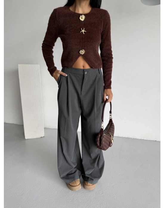 Deniz Yıldızı Yumoş Sakal Kazak 1568 - Kahverengi